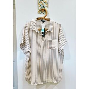 Stitch Fix | Papermoon Camille Striped Short Sleeve Blouse